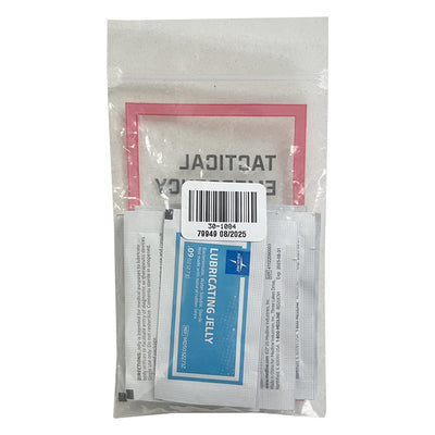 Lubricating Jelly 2.7 gm - 10 pack, packaged (back)