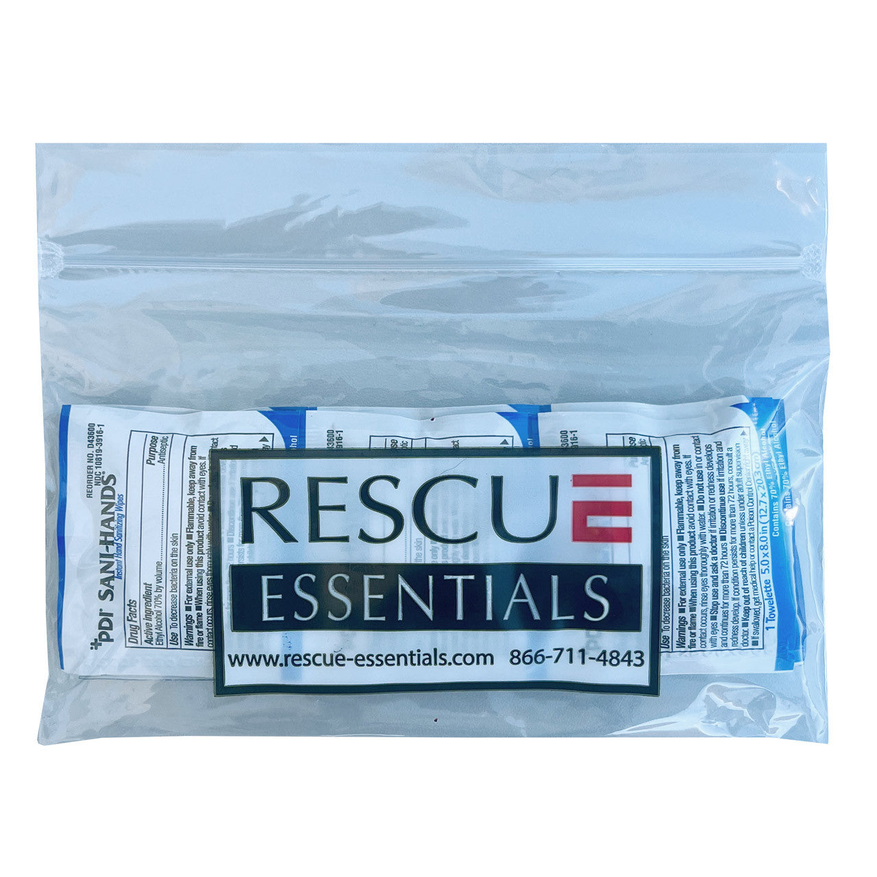 Sani Hands Antimicrobial Hand Wipes (10 Pack) , In packaging - Front