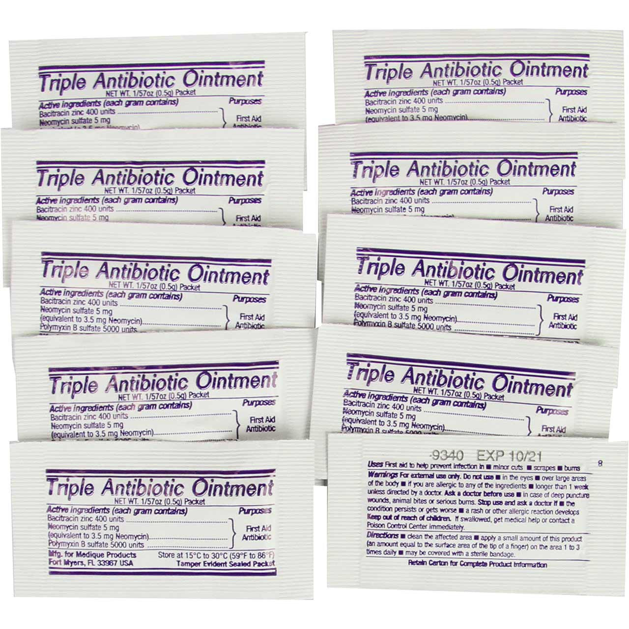 Triple Antibiotic, 10 packs