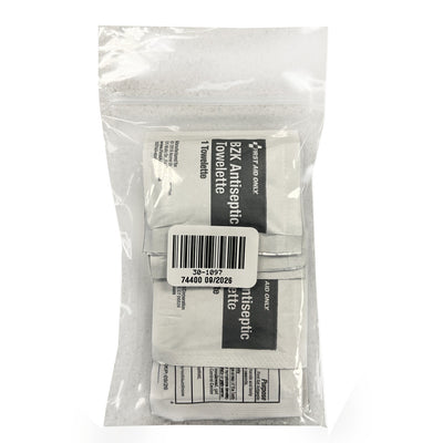 BZK Antiseptic Towelettes (10 pack)-back