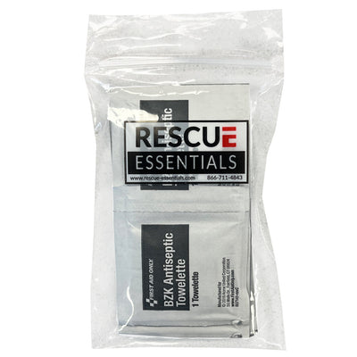 BZK Antiseptic Towelettes (10 pack)-front