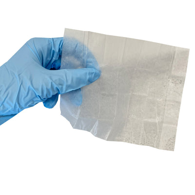single BZK Antiseptic Towelette, unfolded 