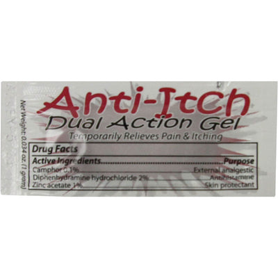 Anti-Itch Gel Unit Dose, front of dose packaging 