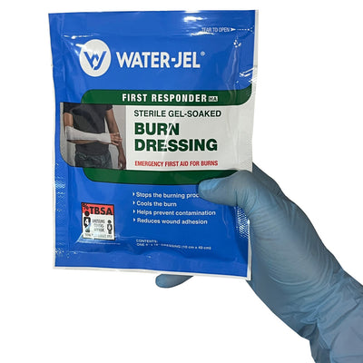 Water-Jel dressing in hand