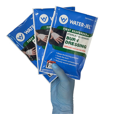 Water-Jel dressings in hand