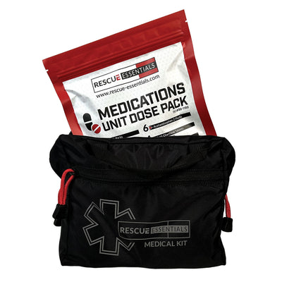 Medications Unit Dose Pack (Ibuprofen, Acetaminophen, Aspirin, Loperamide, Diphenhydramine, & Calcium Carbonate)