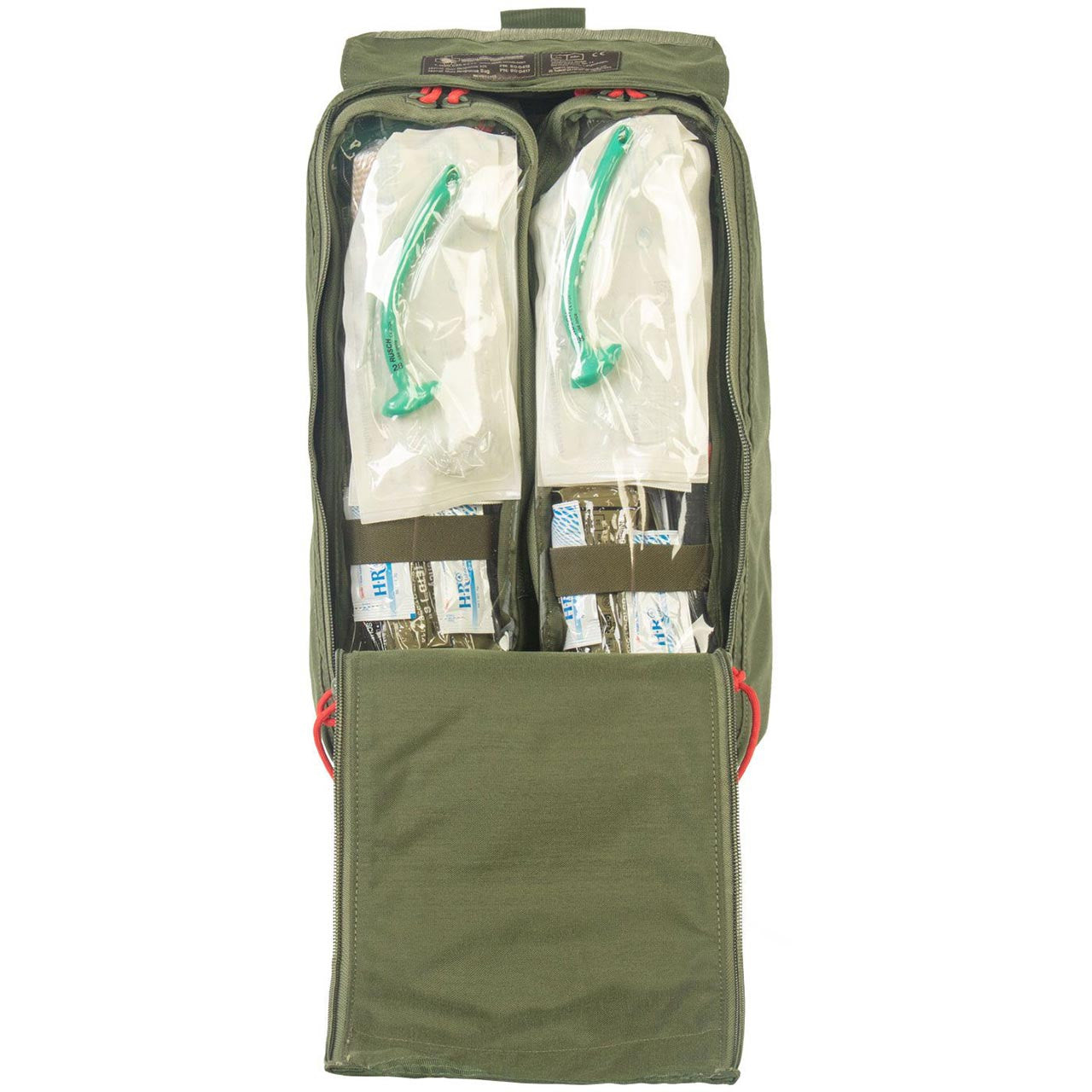 Naval Gun Response Aid Kit, exterior pack open to show internal pouches
