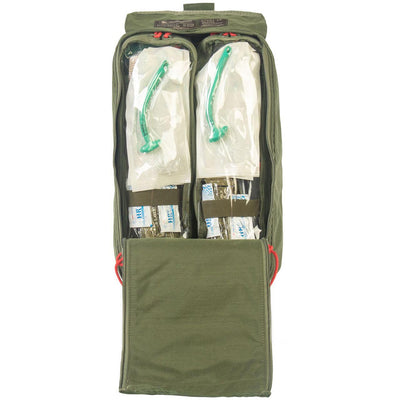 Naval Gun Response Aid Kit, exterior pack open to show internal pouches