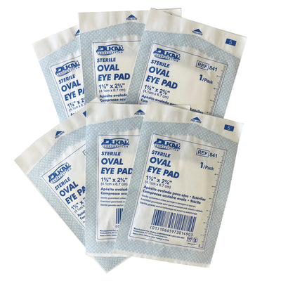 Eye Pads, Sterile 1-5/8" x 2-5/8", 6 Pack