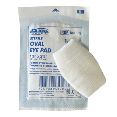 Eye Pads, Sterile 1-5/8" x 2-5/8", 6 Pack