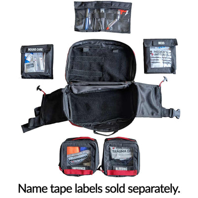 Agilis Wilderness First Aid Kit - medical kit open with modules out