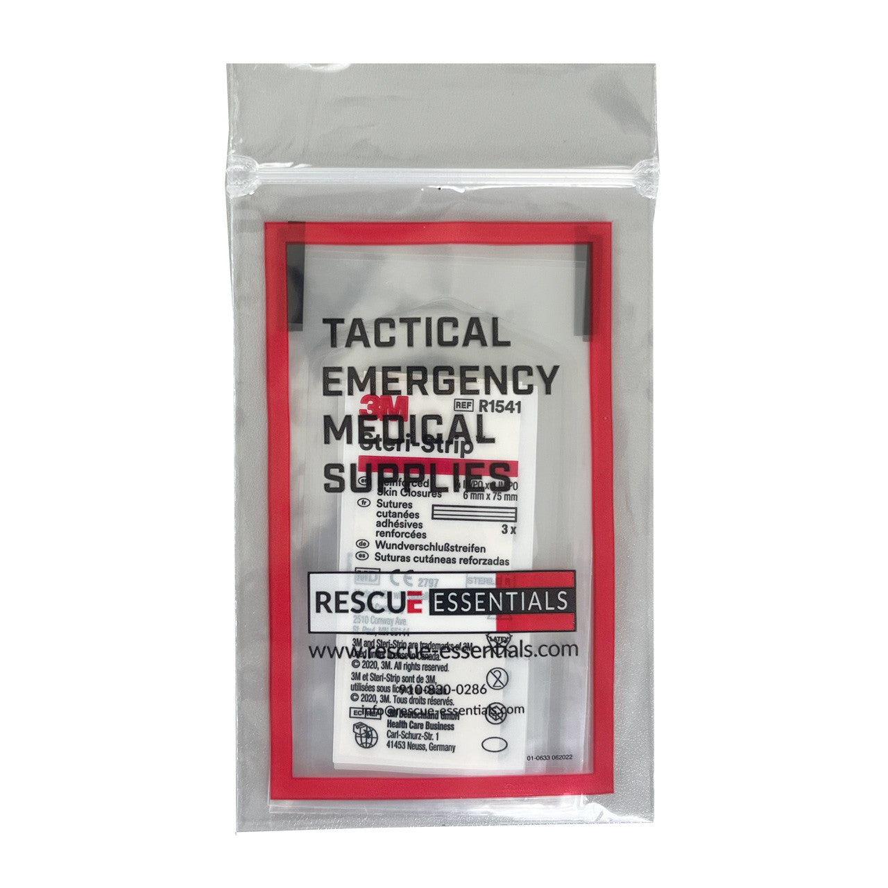 3M™ Steri-Strip™ Reinforced Skin Closures - 12 Pack, Front In packaging 