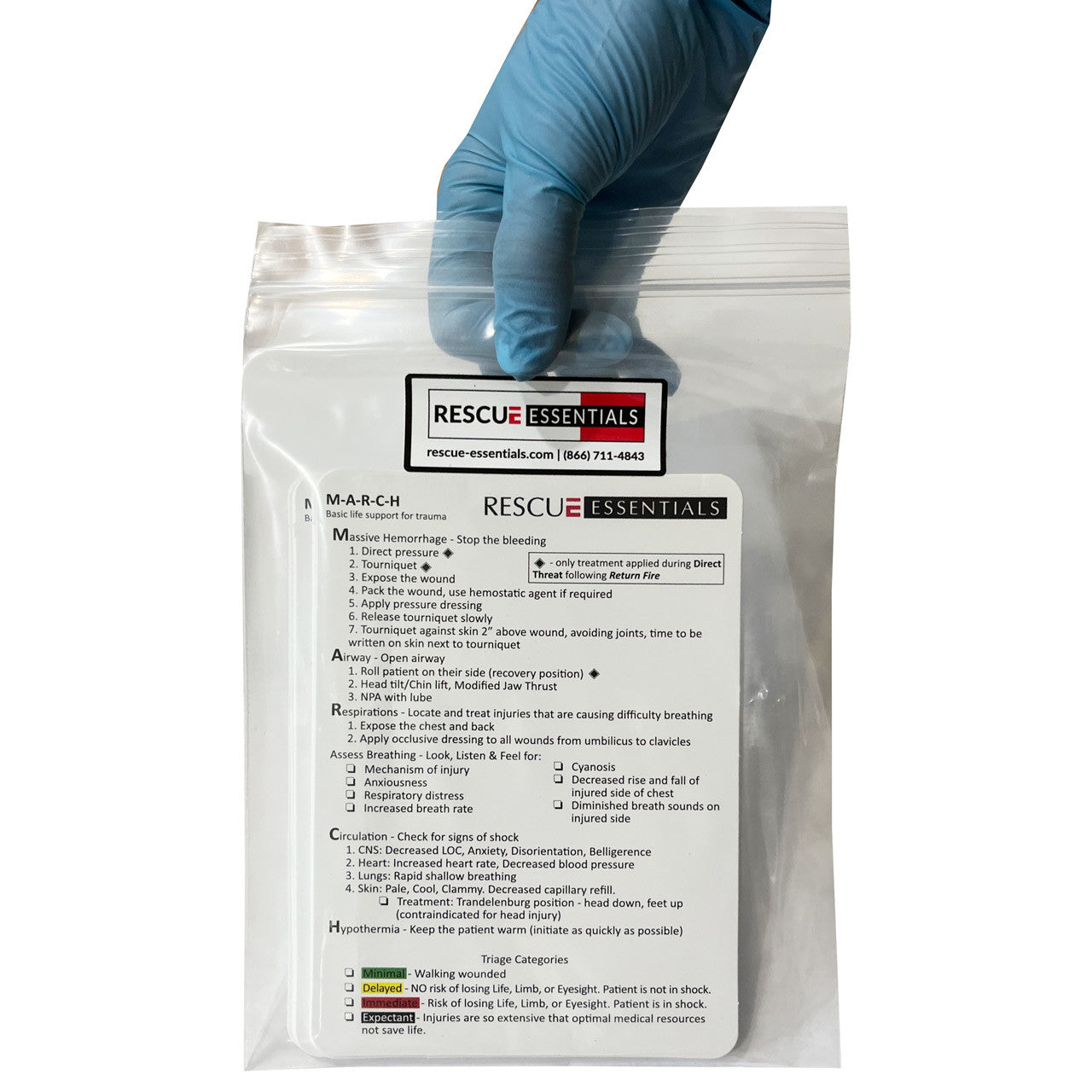 M.A.R.C.H. Cards, packaged in hand