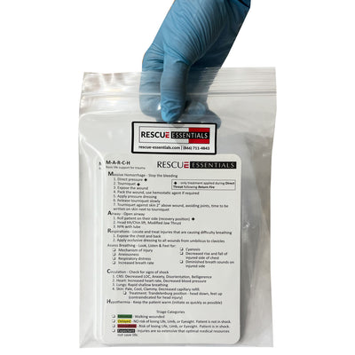 M.A.R.C.H. Cards, packaged in hand