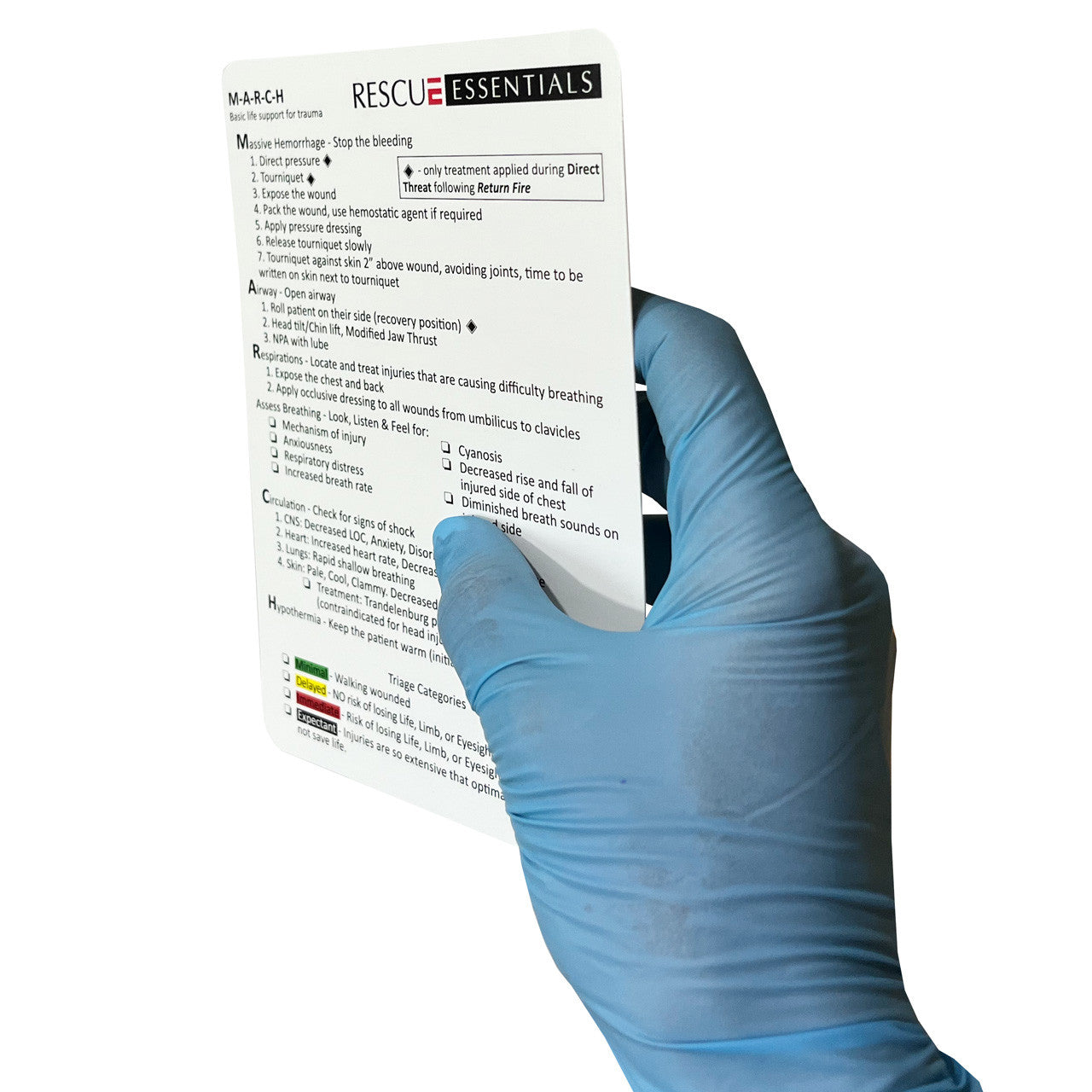 M.A.R.C.H. Cards, being held