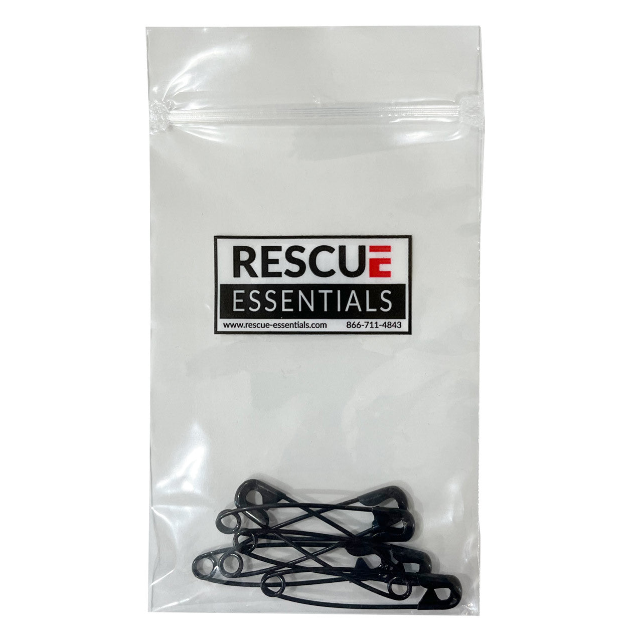 Black Safety Pins, 2" (5-pack) 