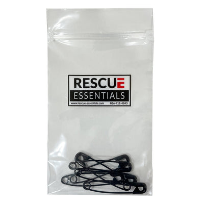 Black Safety Pins, 2" (5-pack) 