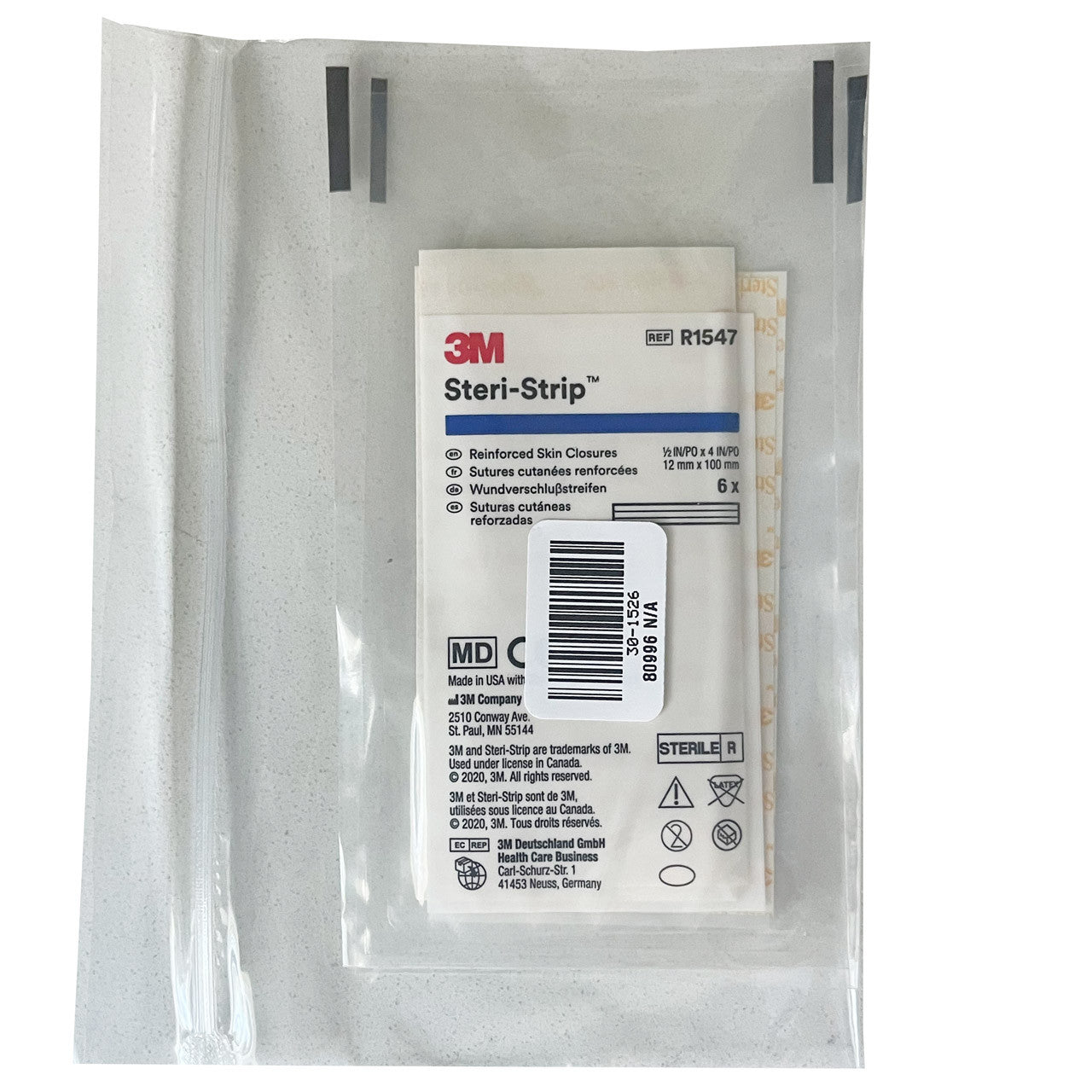 Steri-Strip™ Reinforced Skin Closures, in re-closable bag