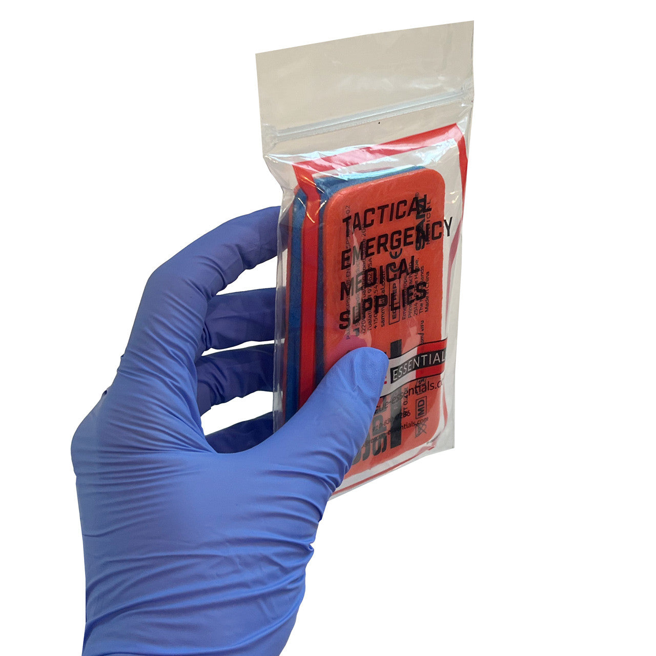 SAM Finger Splint, packaged in hand