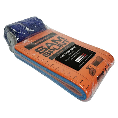 SAM Splint Combo Pack -  (24" Orange/Blue Splint with Blue Cohesive Wrap)