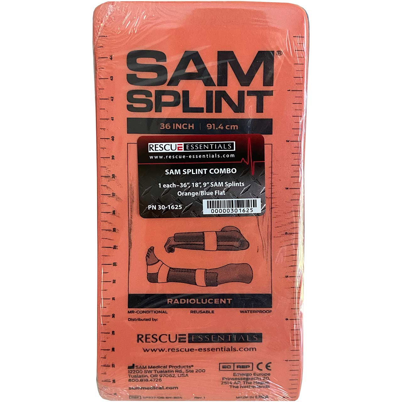 SAM Splint 3X Combo Pack, In packaging