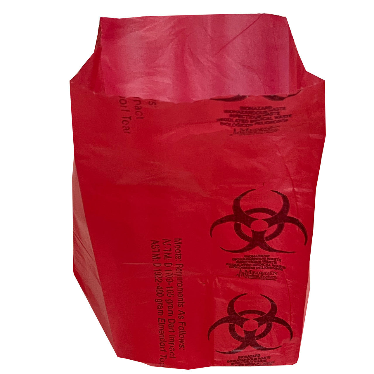 Biohazard Bags for Infectious Waste - 5-Pack 