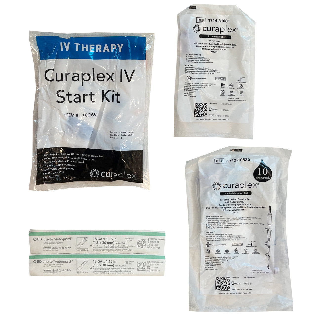 Intravenous Kit contents