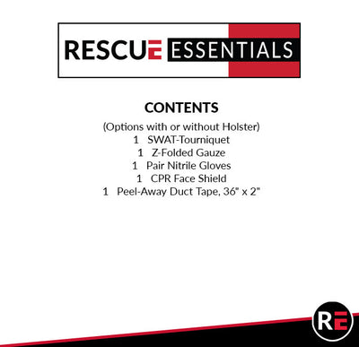 School Resource Officer Pocket Trauma Kit, Contents list