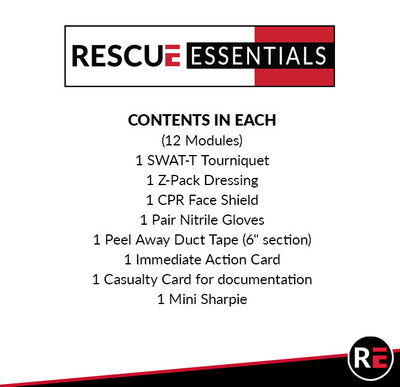 SRO (School Resource Officer) Mass Casualty Kit (30-1961), contents list