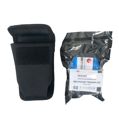 School Resource Officer Pocket Trauma Kit, Kit and pouch
