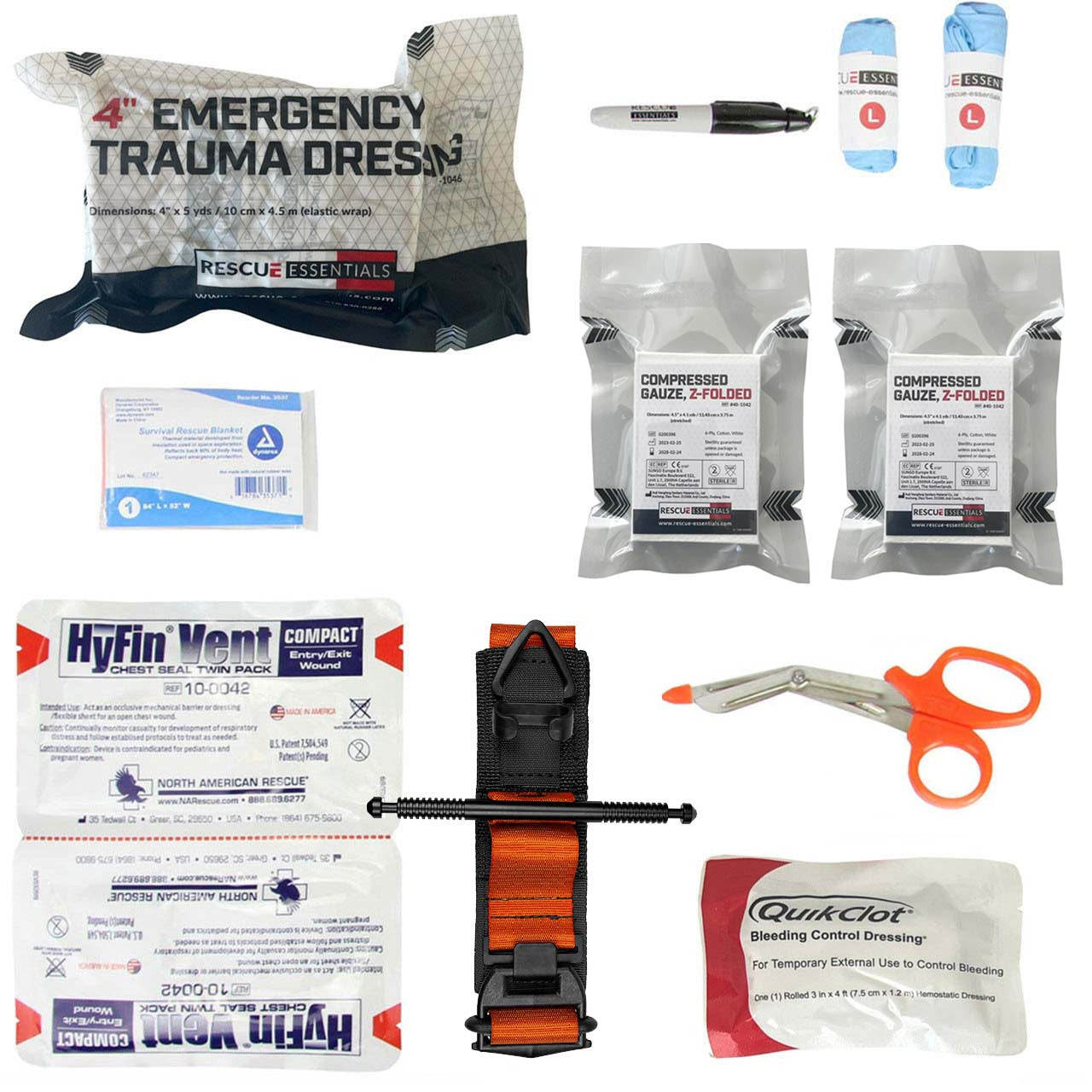 Stop the Bleed Advanced Module - Components with SOF Tourniquet