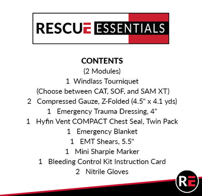 Stop The Bleed - Dual Treatment Kit - Intermediate