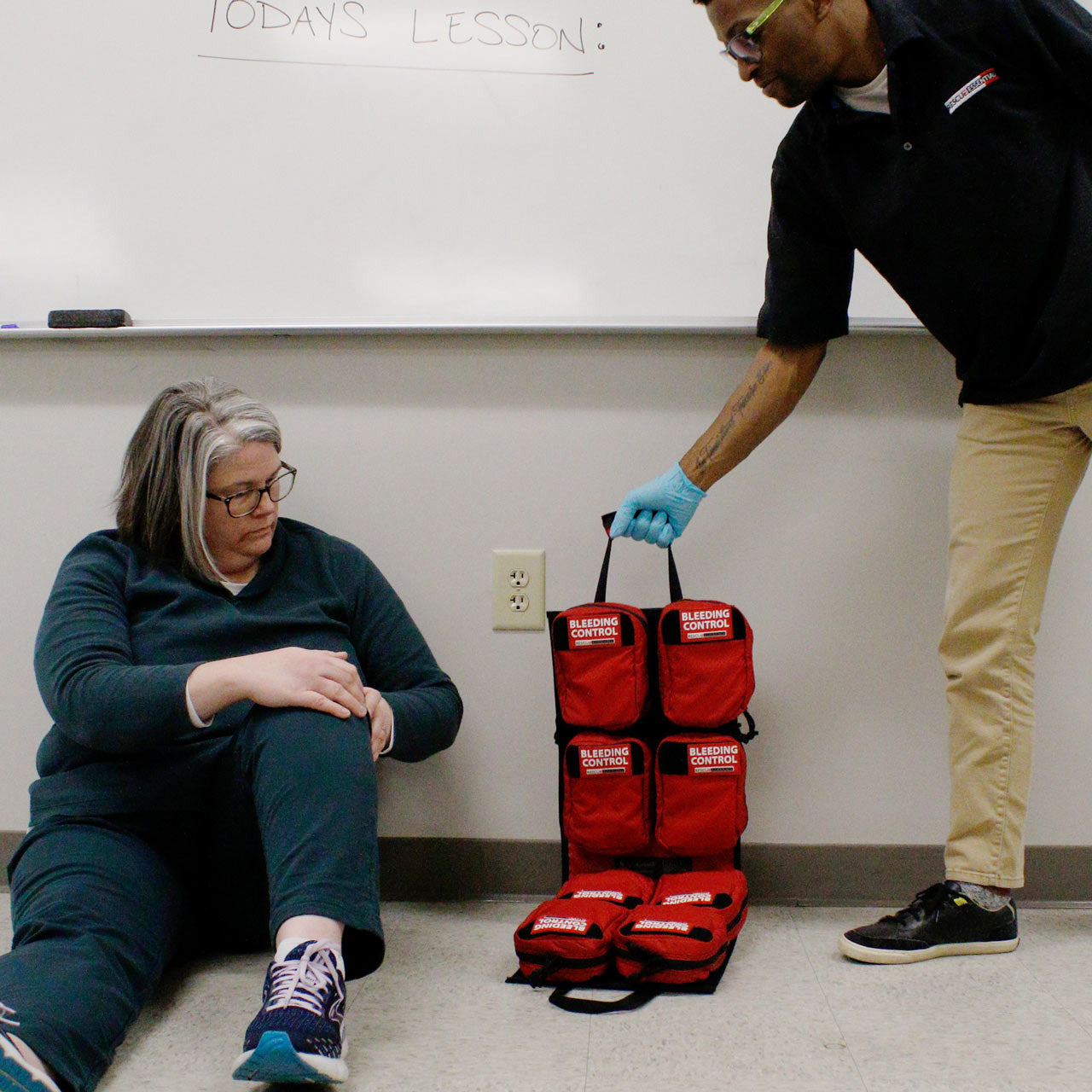Bleeding Control Station, in use