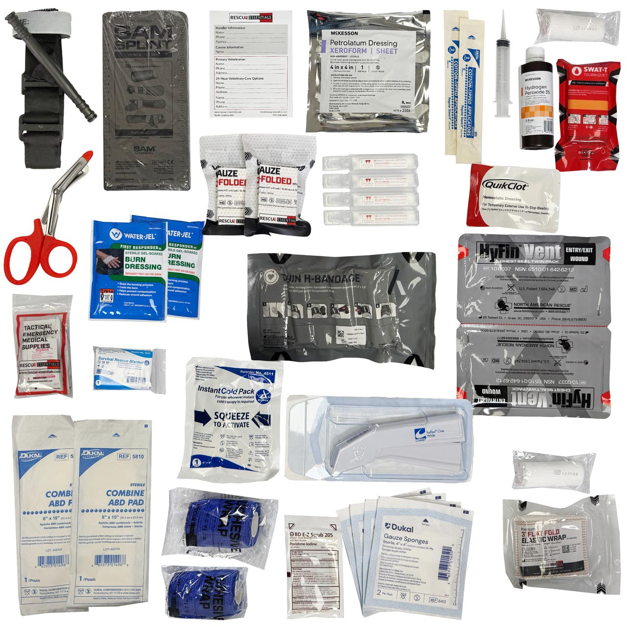 K9 and Handler Comprehensive Medical Kit