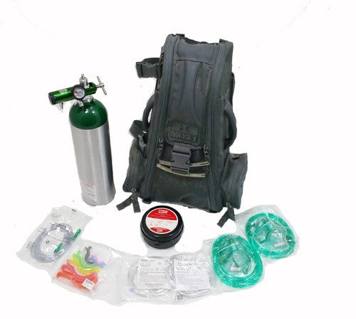 O2 Delivery Kit with Meret Bag contents laid out
