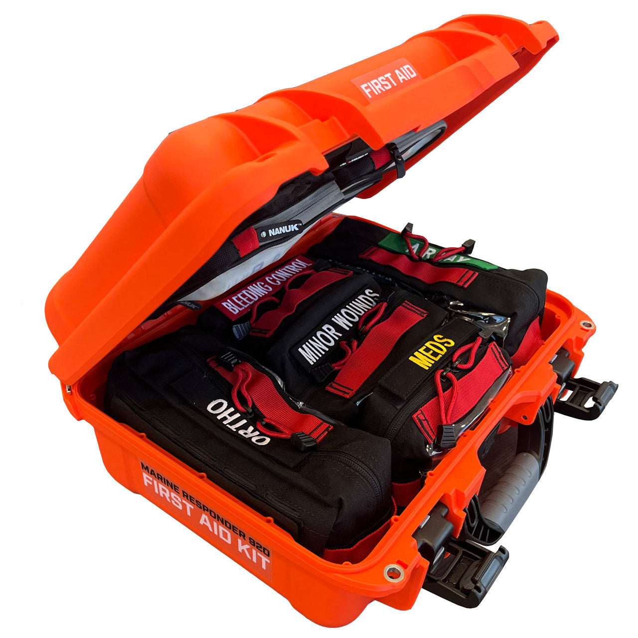 Marine Responder 920 Hard Case First Aid Kit, Open