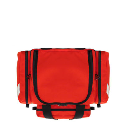 Pack Case Triple by Iron Duck, Orange, Closed Top View