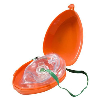 ADC AdSafe CPR Pocket Resuscitator shown inside of plastic carry case