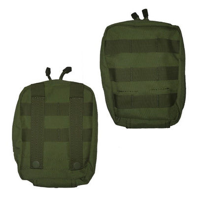 Green First Aid Pouch, front and back