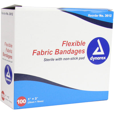 Fabric Adhesive Bandage, front of box