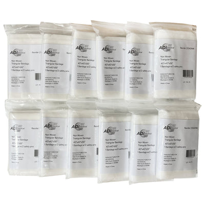 Non-Woven Triangular Bandage, 12 pack