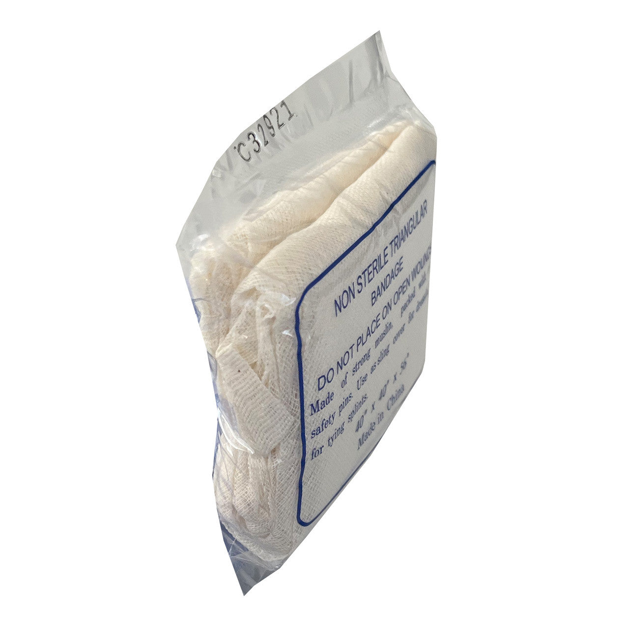 Triangular Bandage, packages side view