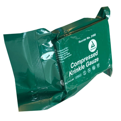 Z Folded Krinkle Gauze, side angle