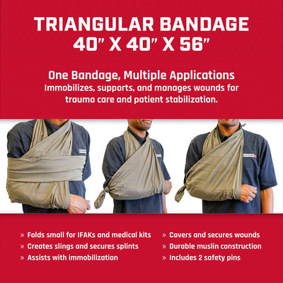 Triangular Bandage, 40” x 40” x 56”