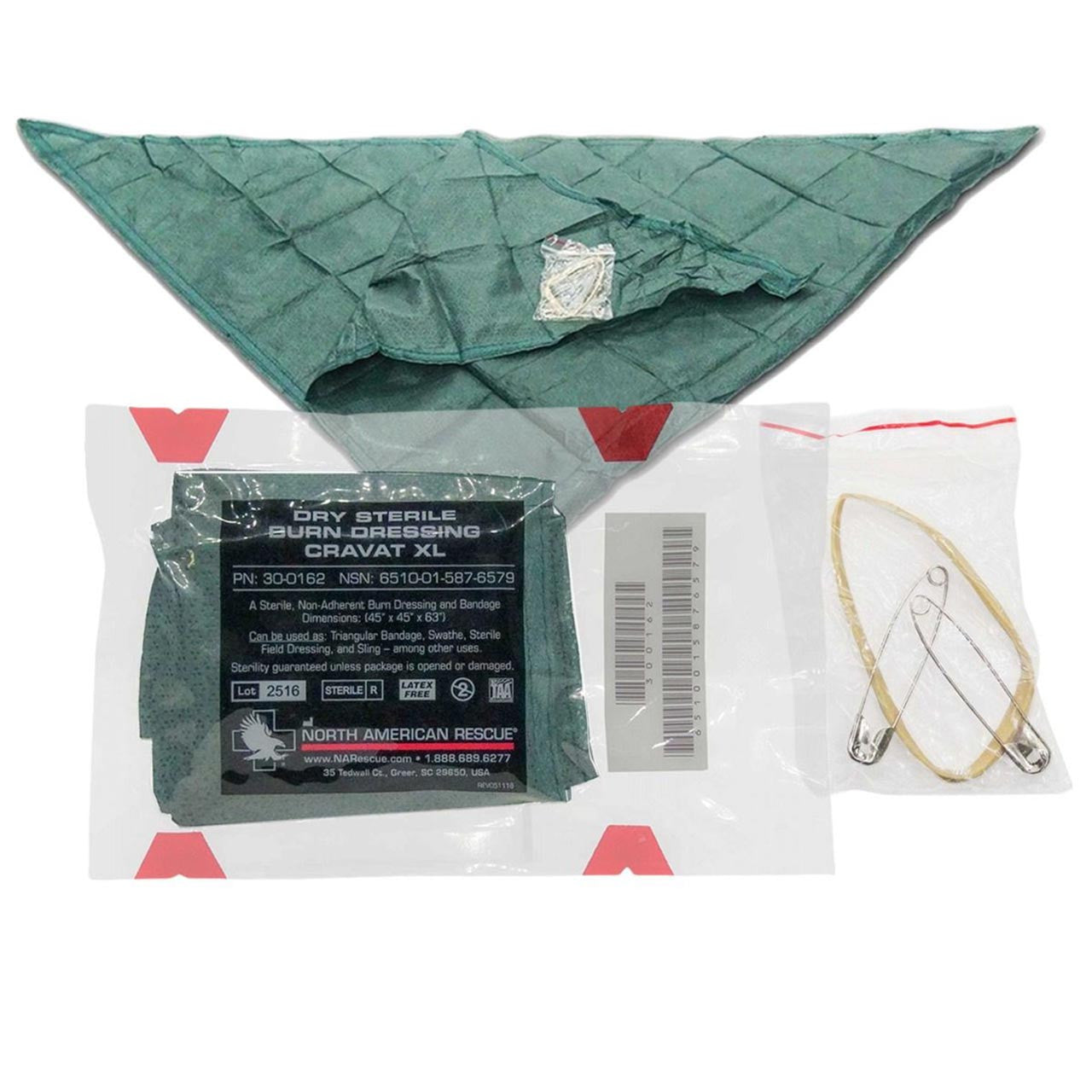 NAR Dry Sterile Burn Dressing, contents 