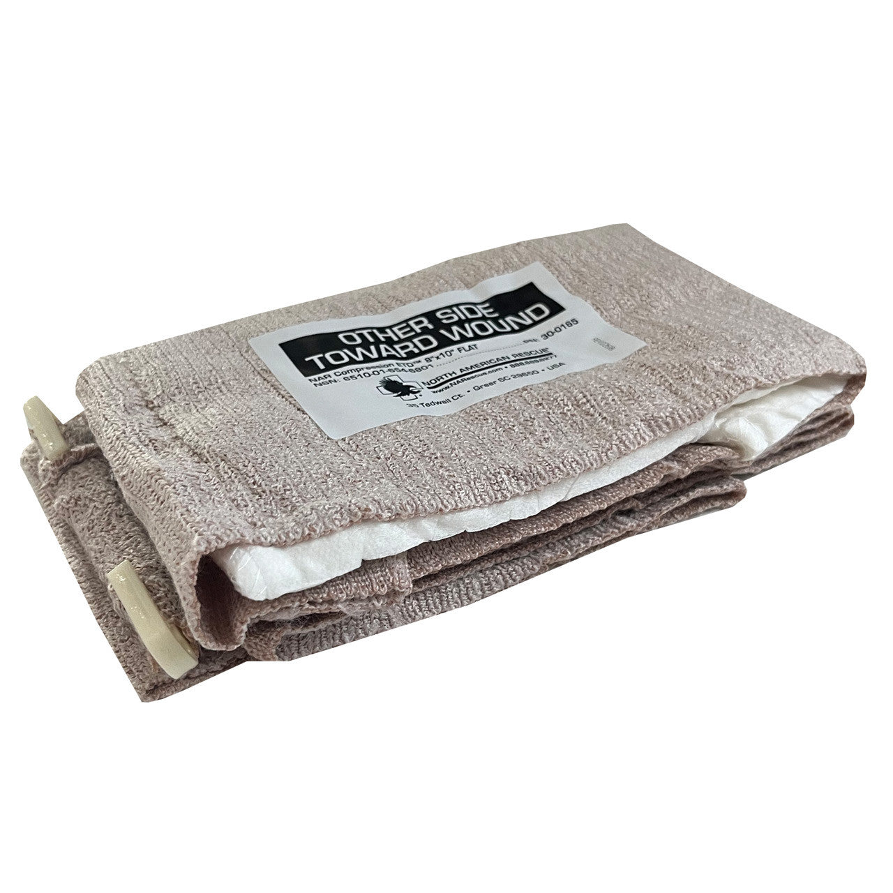 Emergency Trauma Dressing, folded side