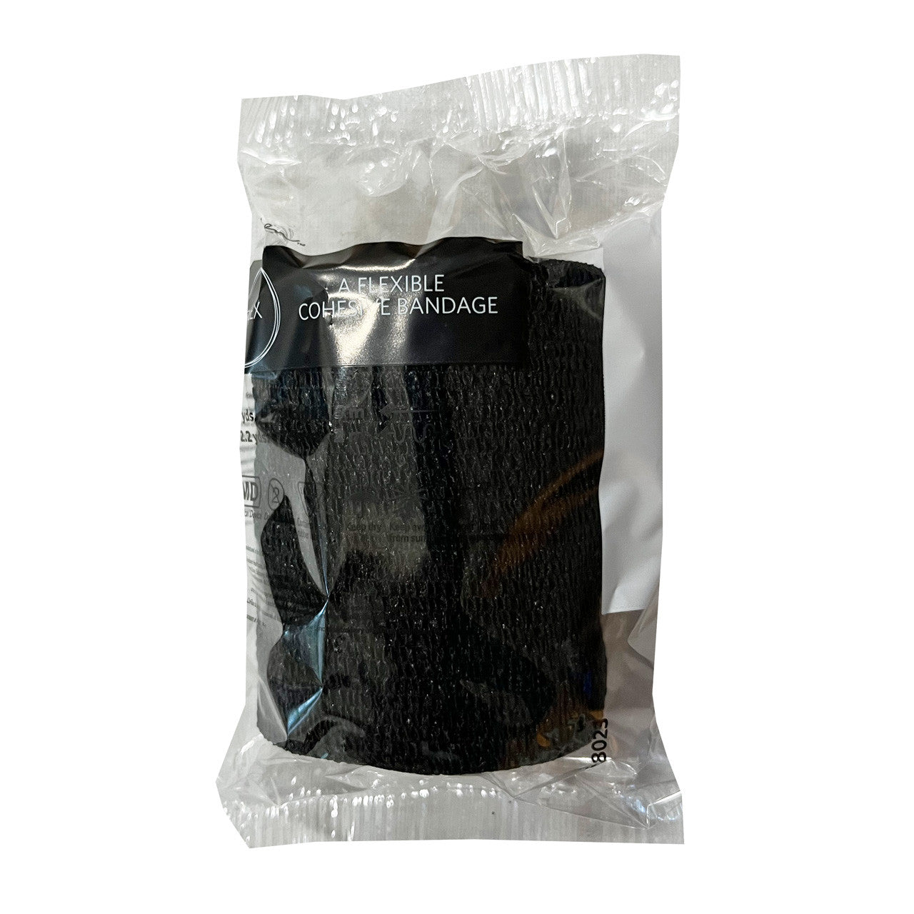 Black Cohesive Wrap, 3" x 4.5 yds, in packaging