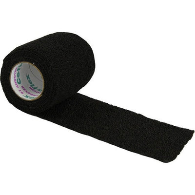 Black Cohesive Wrap, 3" x 4.5 yds, unrolled