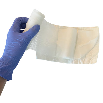 Emergency Pressure Dressing, in hand unrolled