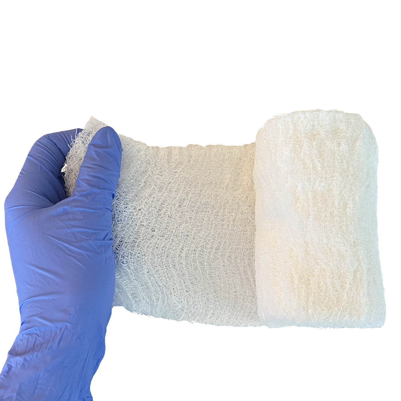 Fluff Bandage Roll, being unrolled
